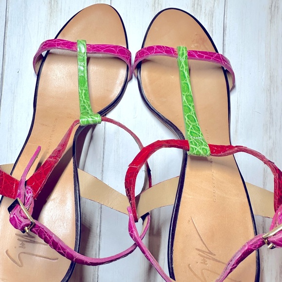 Giuseppe Zanotti Design color block sandal size 39 - Picture 10 of 12